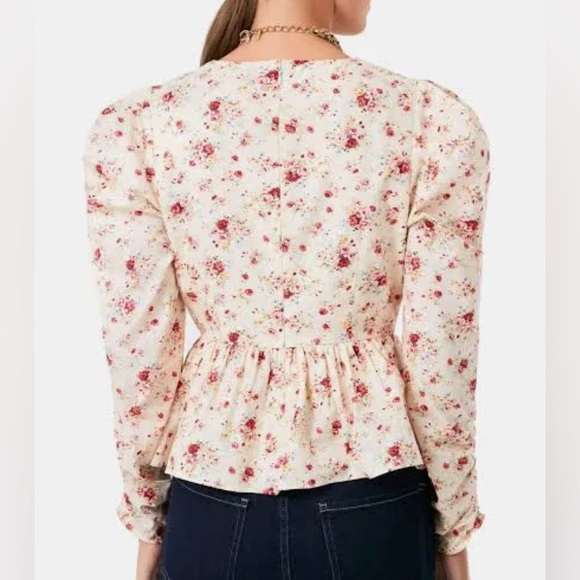 NWT Hyacinth House Floral Peplum Blouse Size XS - Picture 4 of 16
